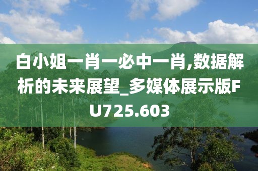 白小姐一肖一必中一肖,数据解析的未来展望_多媒体展示版FU725.603