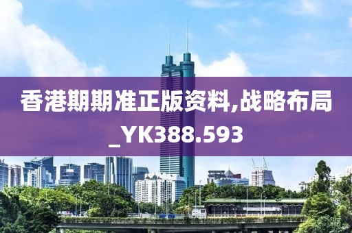 香港期期准正版资料,战略布局_YK388.593