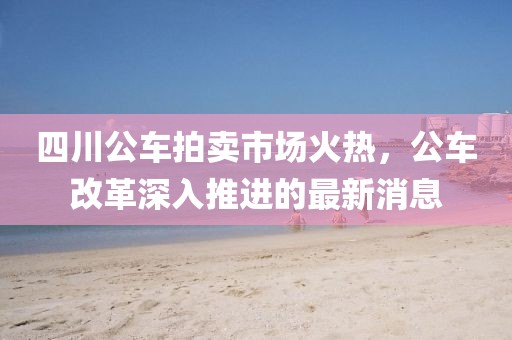 四川公车拍卖市场火热，公车改革深入推进的最新消息