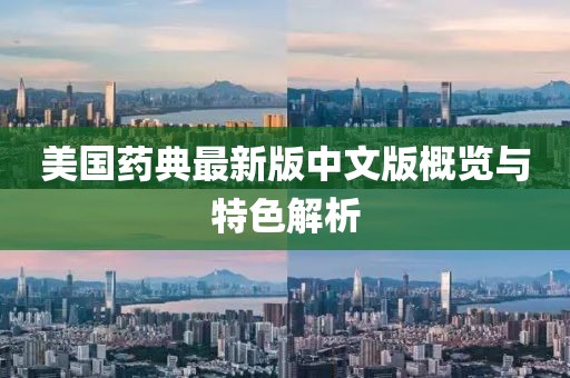 美国药典最新版中文版概览与特色解析