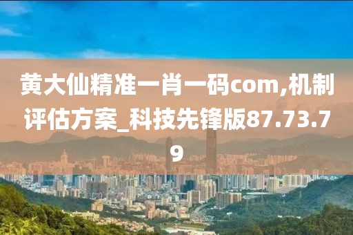黄大仙精准一肖一码com,机制评估方案_科技先锋版87.73.79