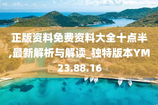 正版资料免费资料大全十点半,最新解析与解读_独特版本YM23.88.16