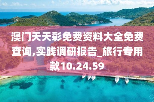 澳门天天彩免费资料大全免费查询,实践调研报告_旅行专用款10.24.59