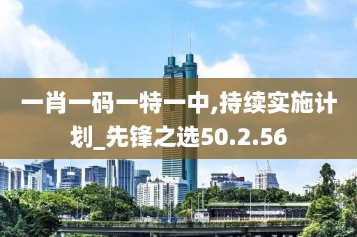 一肖一码一特一中,持续实施计划_先锋之选50.2.56