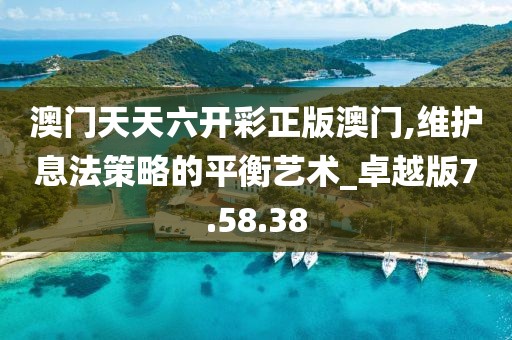 澳门天天六开彩正版澳门,维护息法策略的平衡艺术_卓越版7.58.38