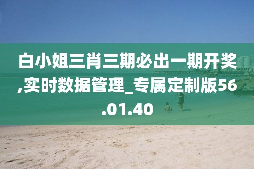 白小姐三肖三期必出一期开奖,实时数据管理_专属定制版56.01.40