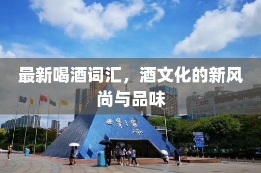 最新喝酒词汇，酒文化的新风尚与品味