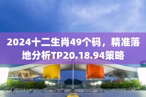 2024十二生肖49个码，精准落地分析TP20.18.94策略