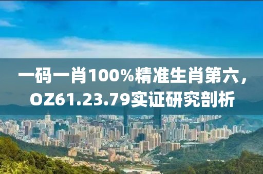 一码一肖100%精准生肖第六，OZ61.23.79实证研究剖析